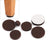 357 Piece Self-Stick Furniture Felt Pads for Hard Surfaces Brown