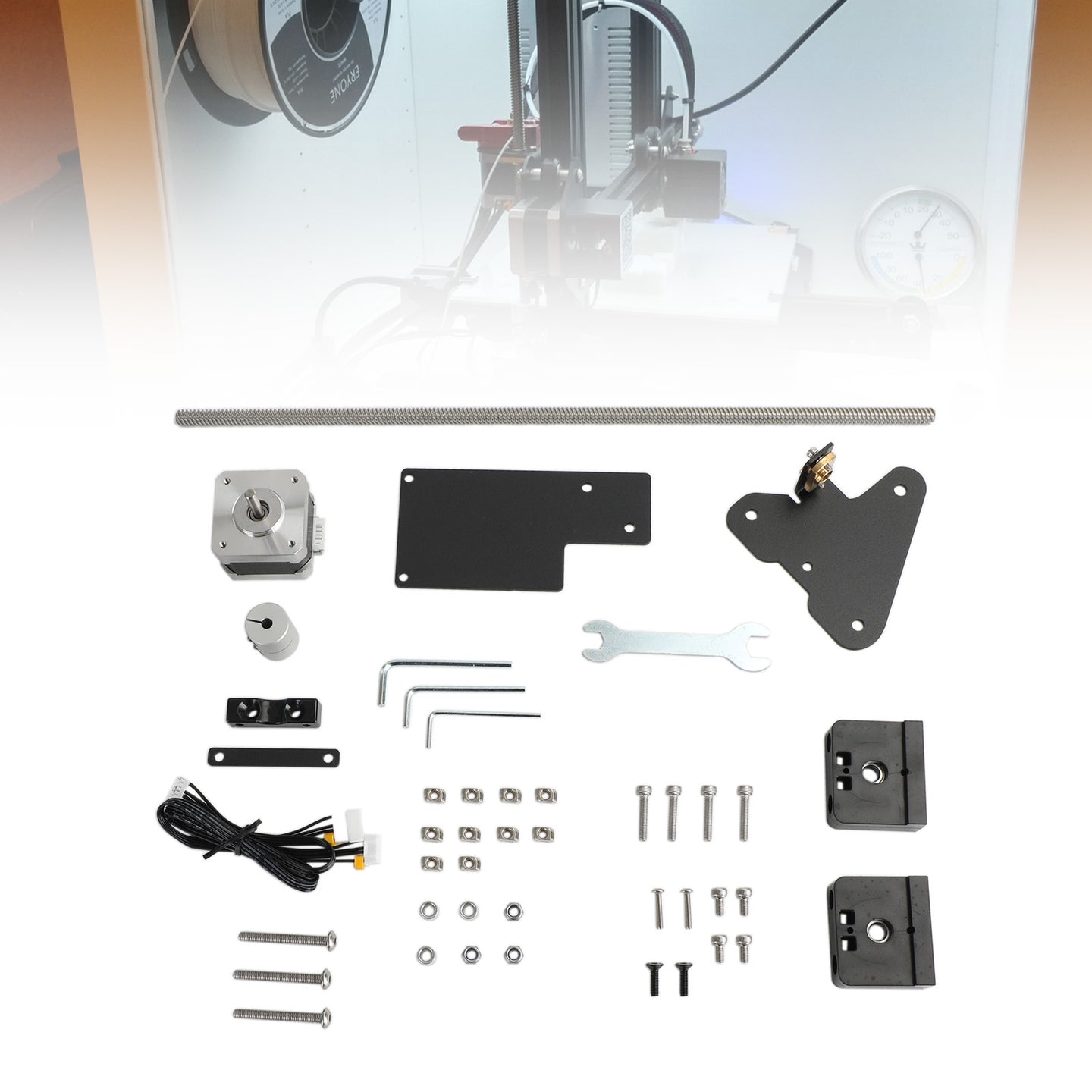 Upgrade Dual Z-Axis Screw Rod Module Lead Screw Kit for Ender-3 V2/Ender-3 Pro