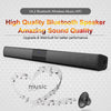 22-Inch Soundbar for TV, Portable Wireless Bluetooth Speaker with 4 Drivers, Built-in Battery & Remote for Home Theater
