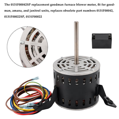 0131F00042SP Blower Motor 1/2HP 115V 1130RPM for Goodman Amana janitrol Units