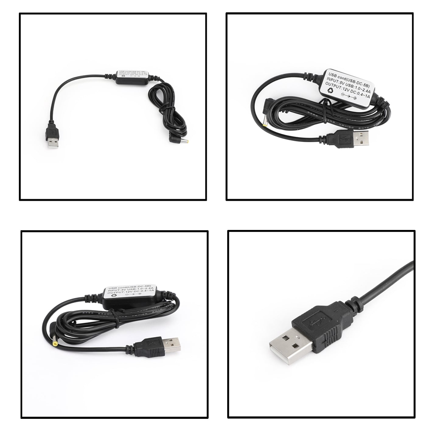 2PCS USB Charging Cable USB-DC-5B For YAESU VX-5R VX-6R VX-7R 150 VXA150 FT-2XDR