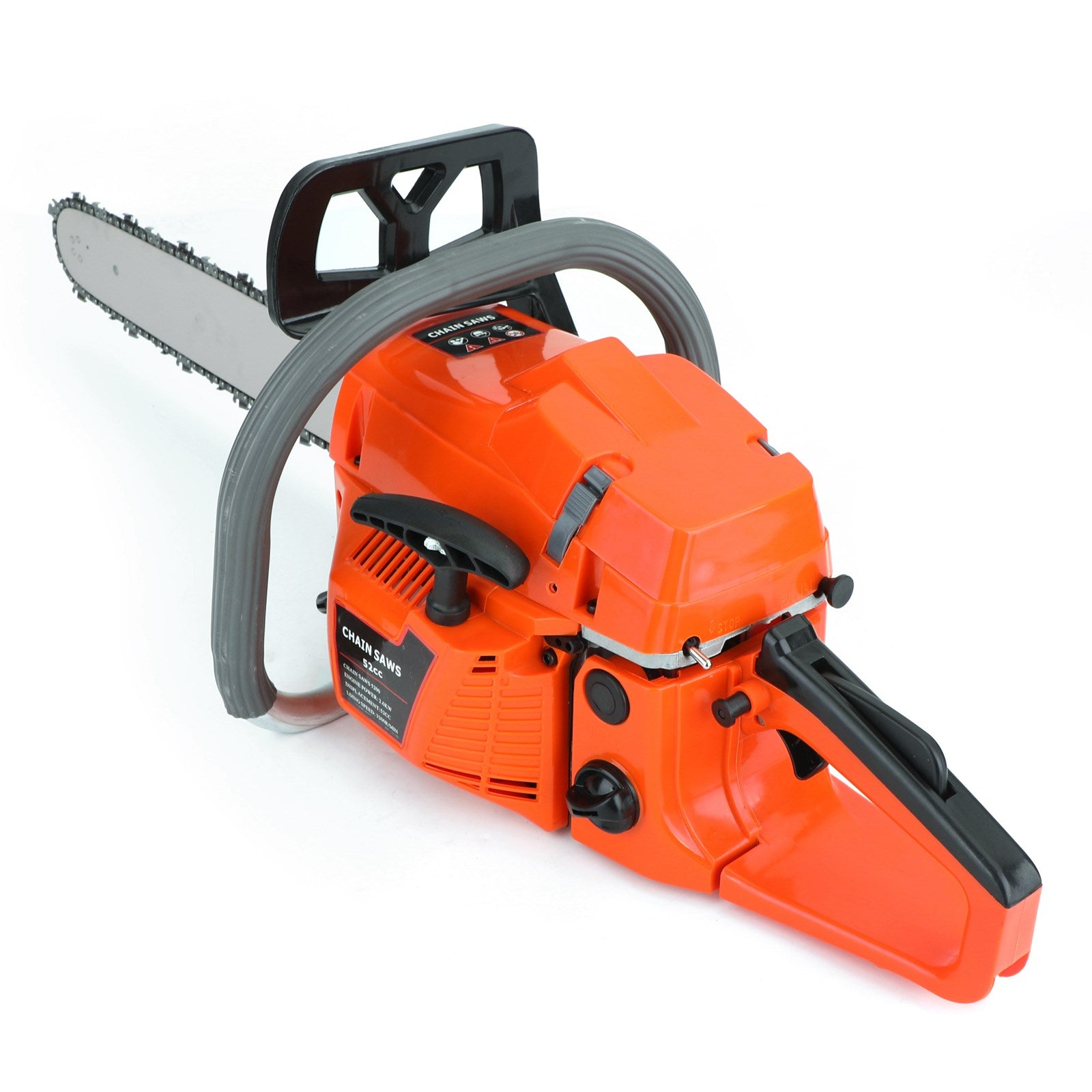 20" Gasoline Chainsaw a€?Engine 2 Cycl 52 Cc, 2 KW- Sawing Cutting Pruning and Trimming Wood