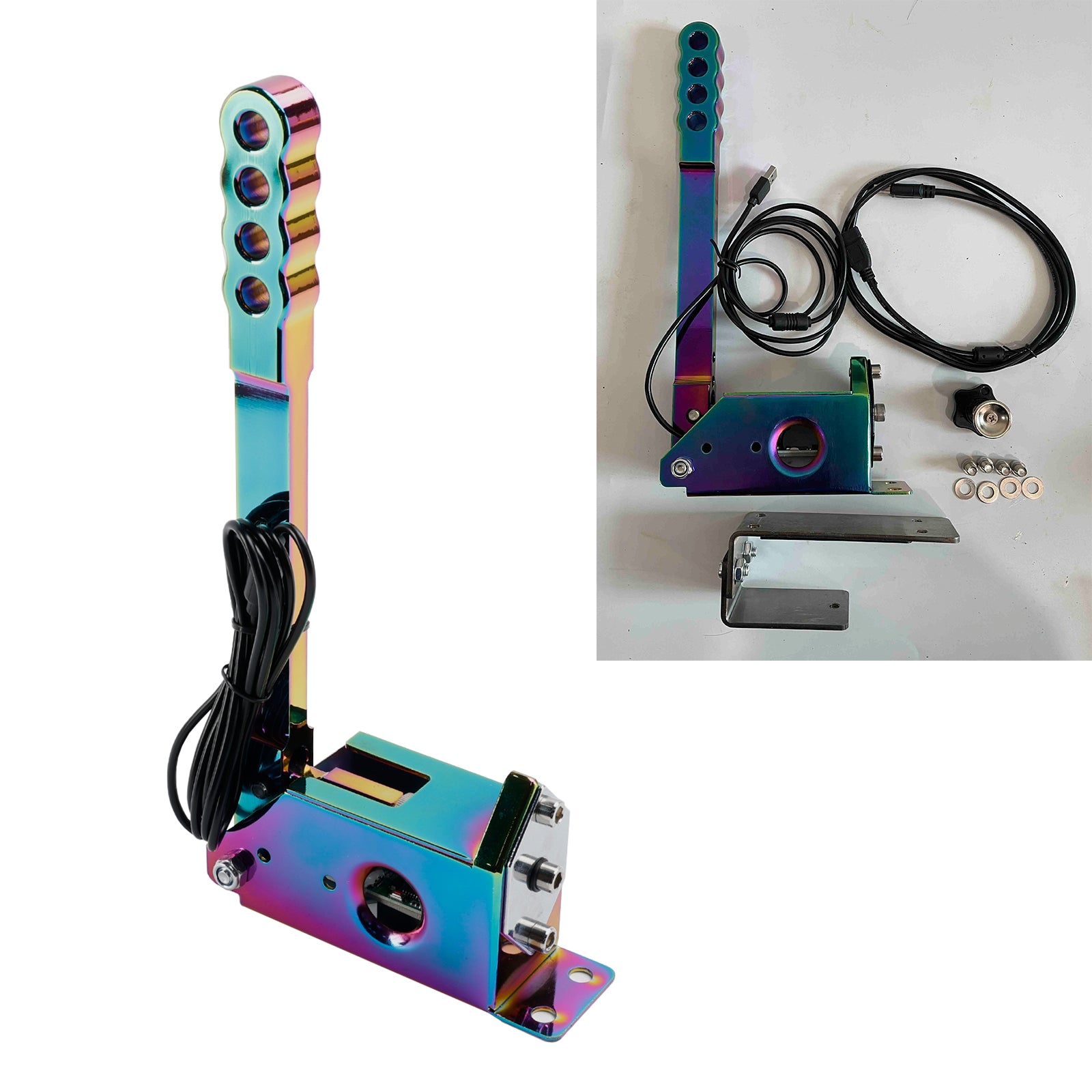 14Bit SIM USB Handbrake For Assetto PC Racing Games G25/G27/G29/T300 Neo Chrome