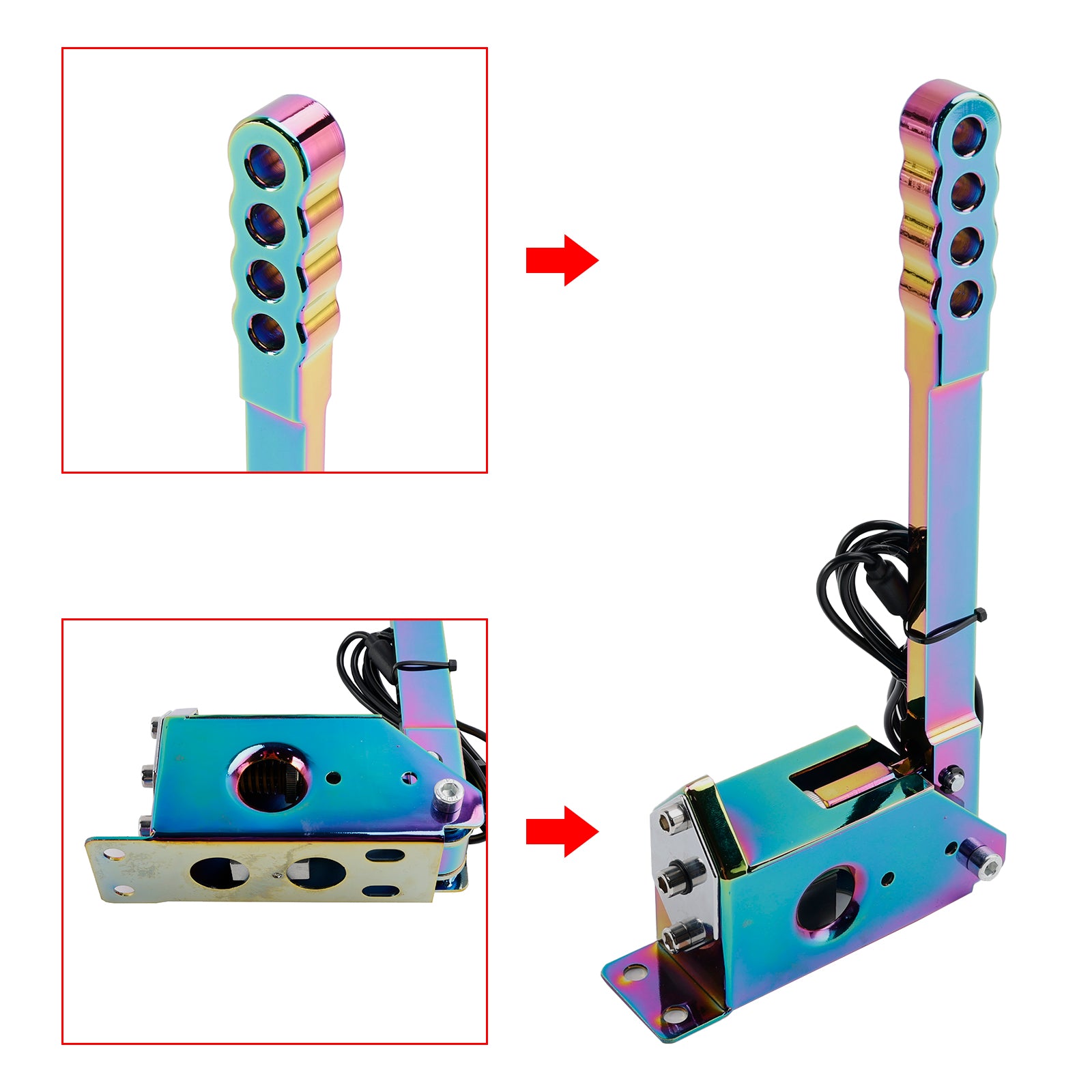 14Bit SIM USB Handbrake For Assetto PC Racing Games G25/G27/G29/T300 Neo Chrome