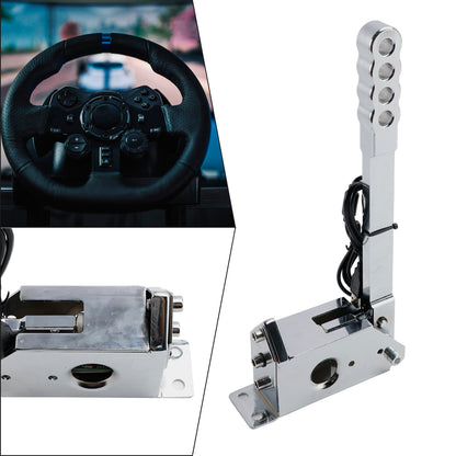 14Bit SIM USB Handbrake For Assetto PC Racing Games G25/G27/G29/T300/T500 Silver