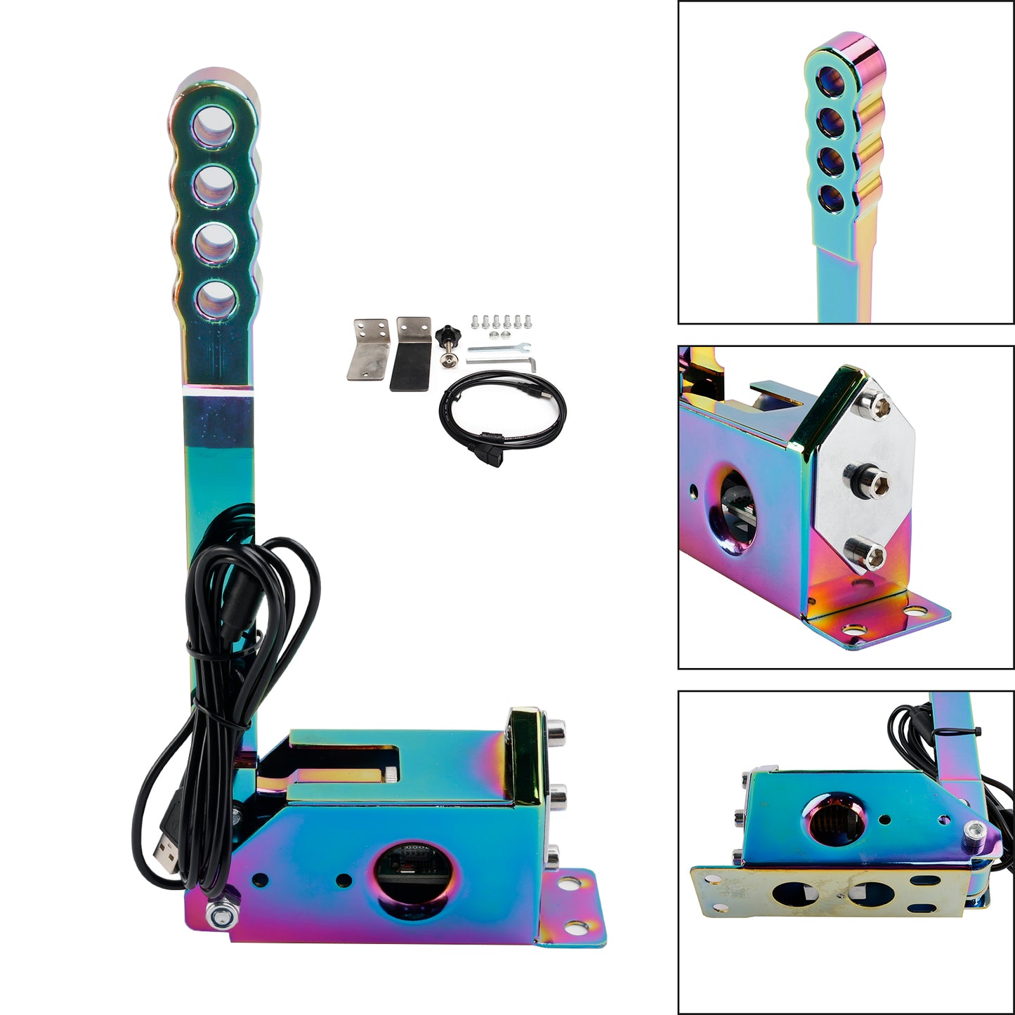 14Bit SIM USB Handbrake For Assetto PC Racing Games G25/G27/G29/T300 Neo Chrome