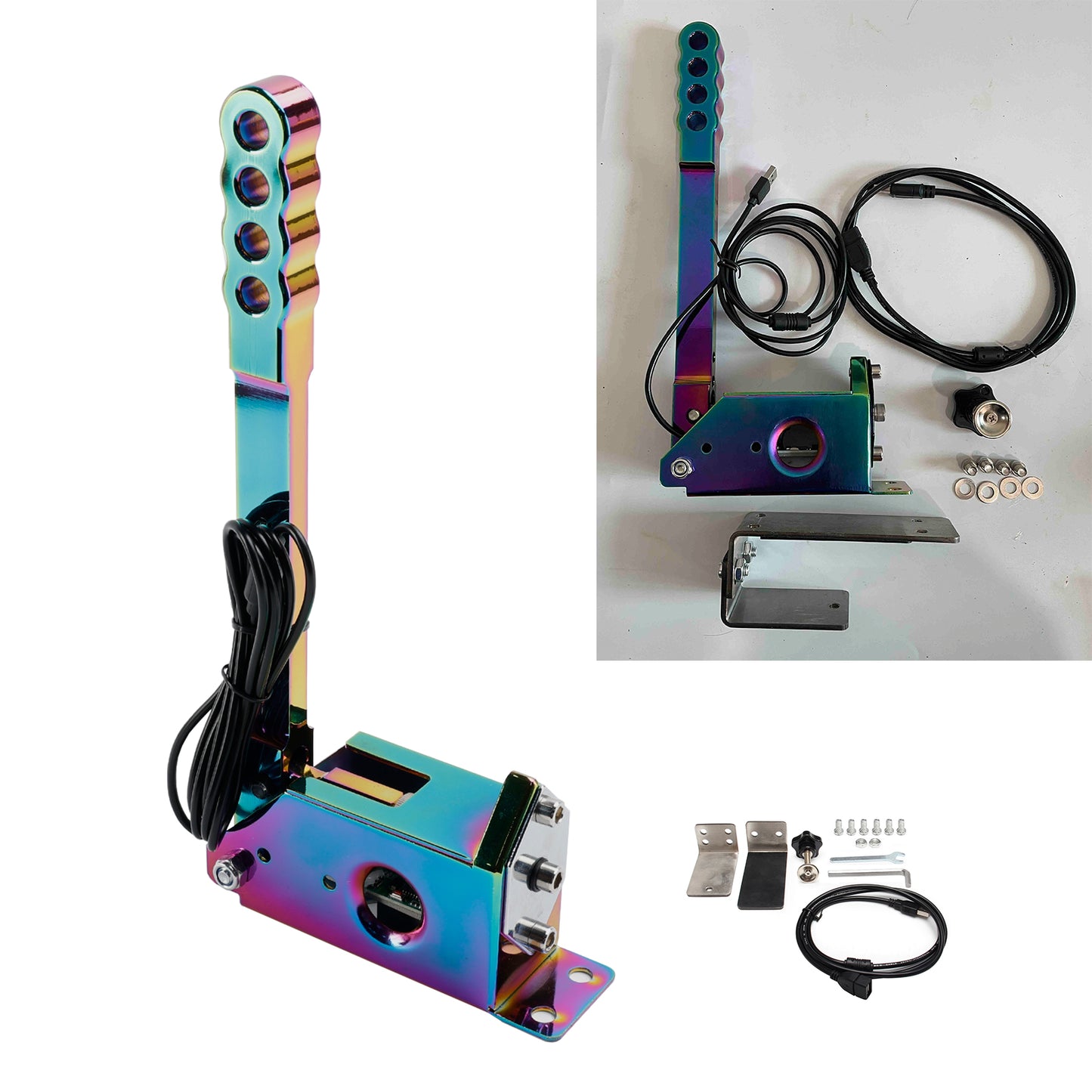 14Bit SIM USB Handbrake For Assetto PC Racing Games G25/G27/G29/T300 Neo Chrome