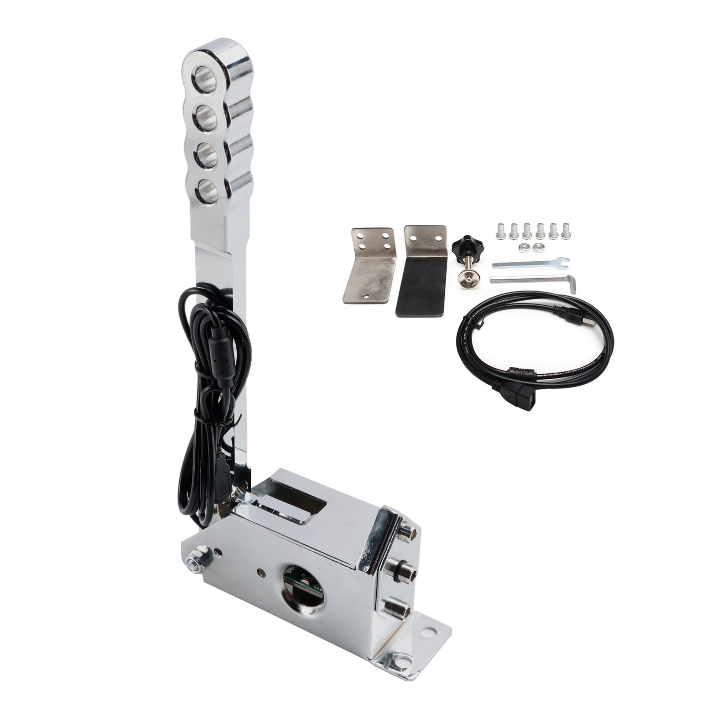 14Bit SIM USB Handbrake For Assetto PC Racing Games G25/G27/G29/T300/T500 Silver