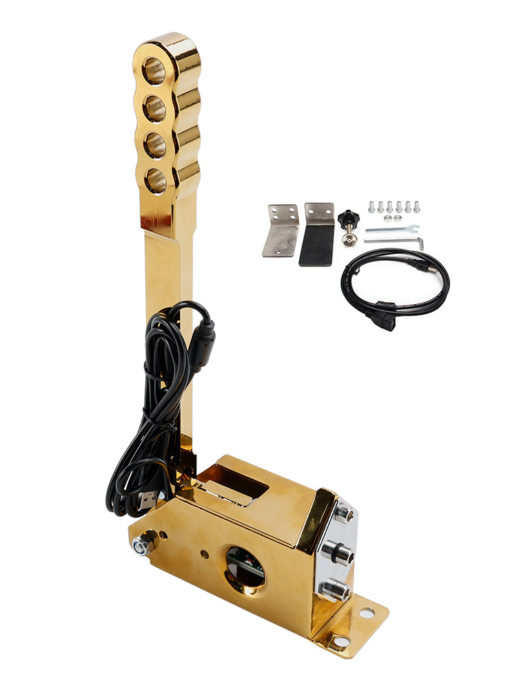 14Bit SIM USB Handbrake For Assetto PC Racing Games G25/G27/G29/T300/T500 Gold