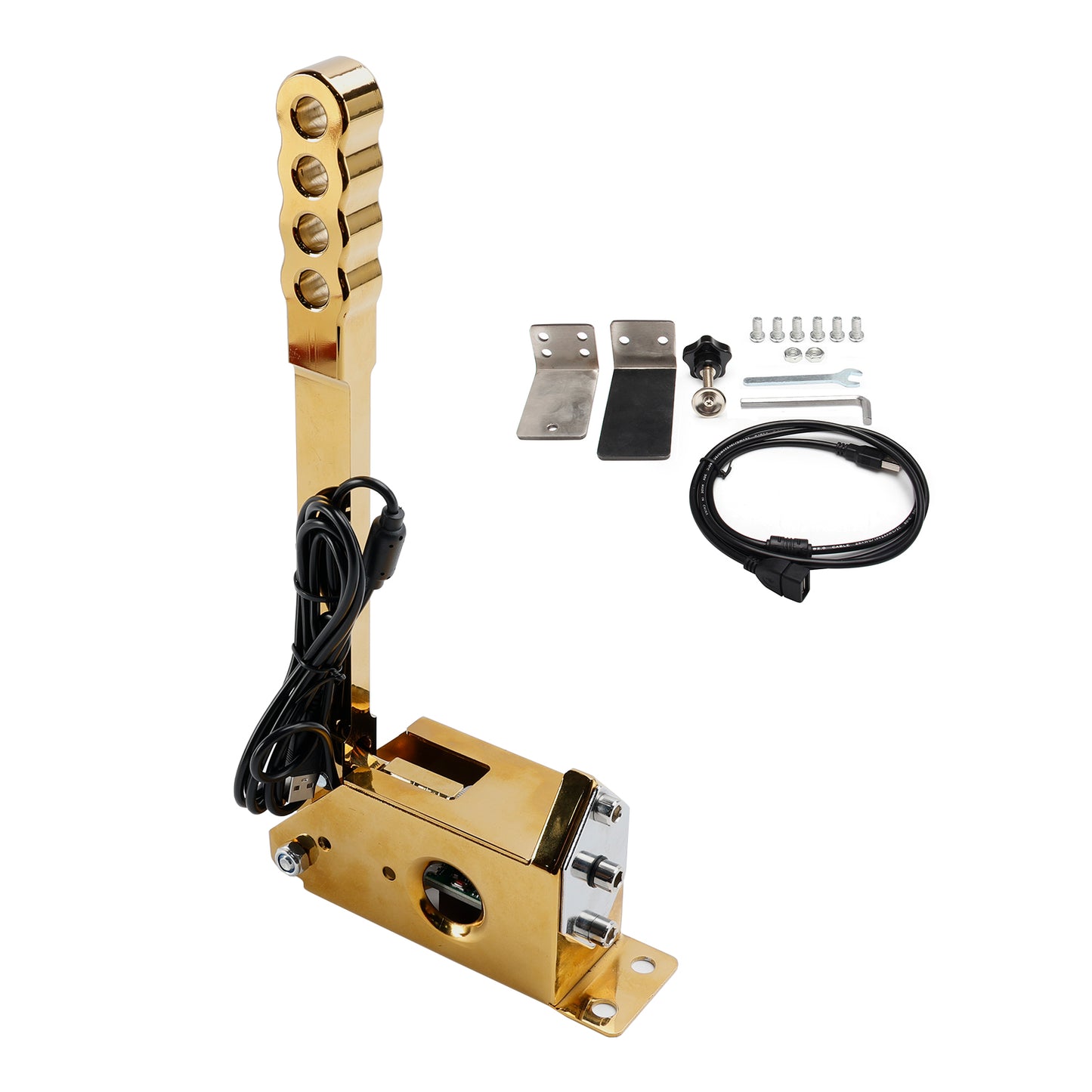 14Bit SIM USB Handbrake For Assetto PC Racing Games G25/G27/G29/T300/T500 Gold