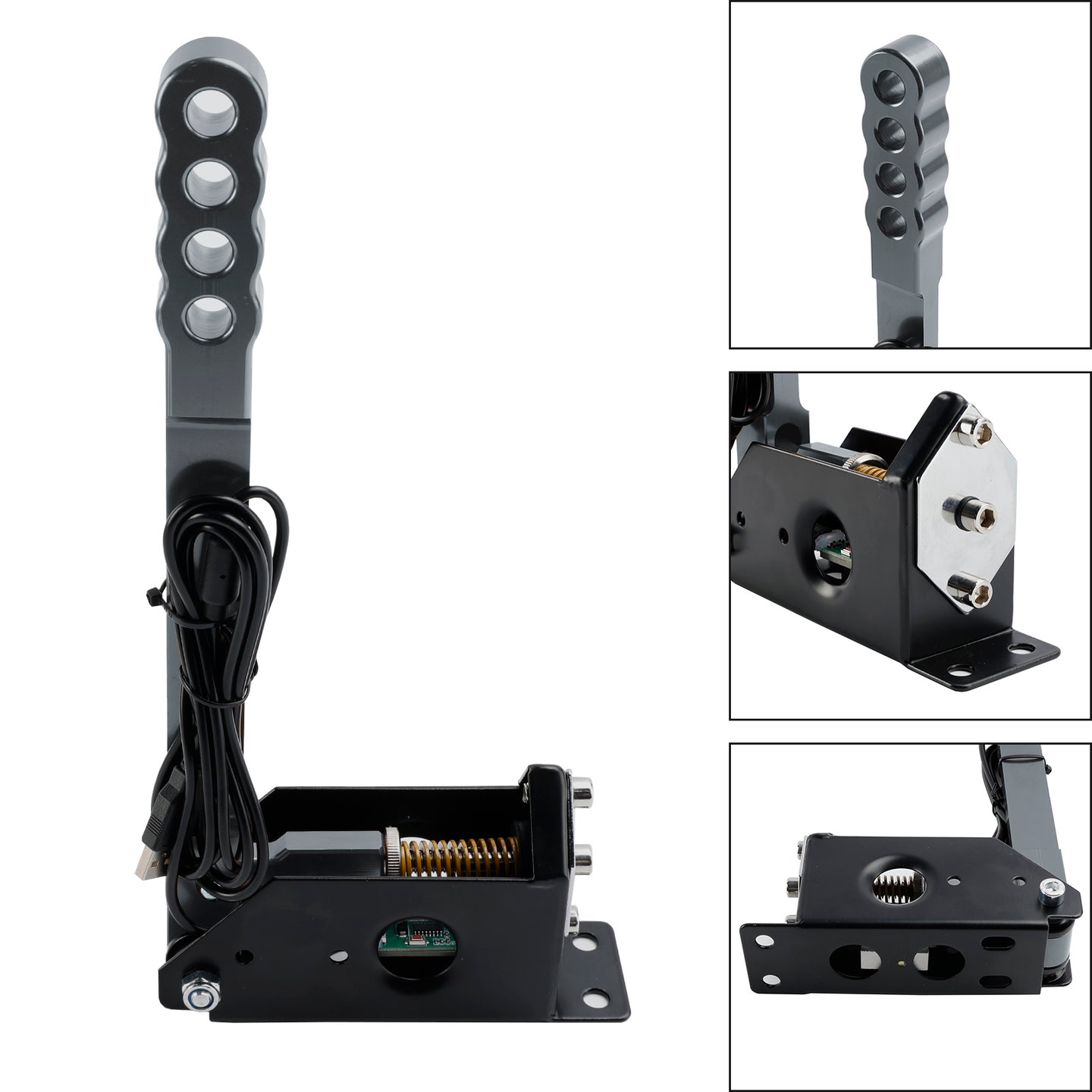 14Bit PC USB Sim Racing Handbrake for G25/G27/G29/T300/T500 For Asseto Silver