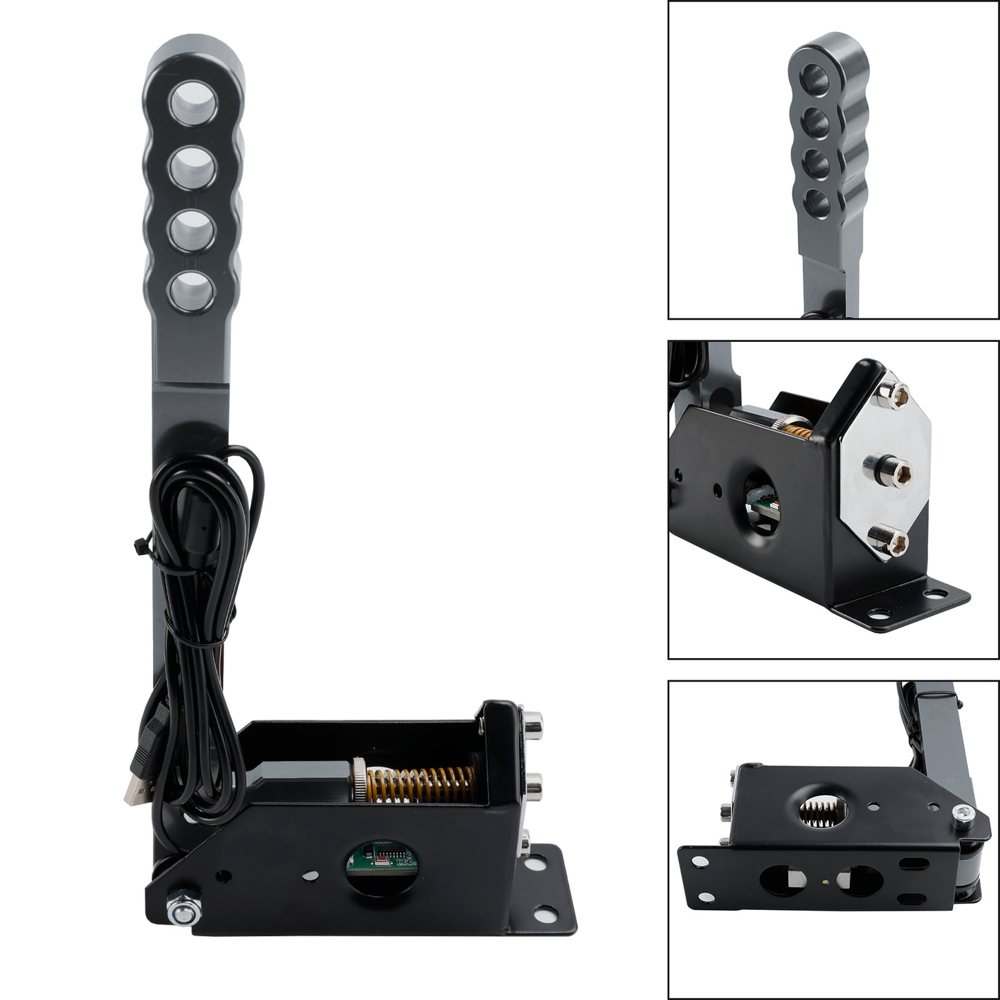 14Bit PC USB Sim Racing Handbrake for G25/G27/G29/T300/T500 For Asseto Silver