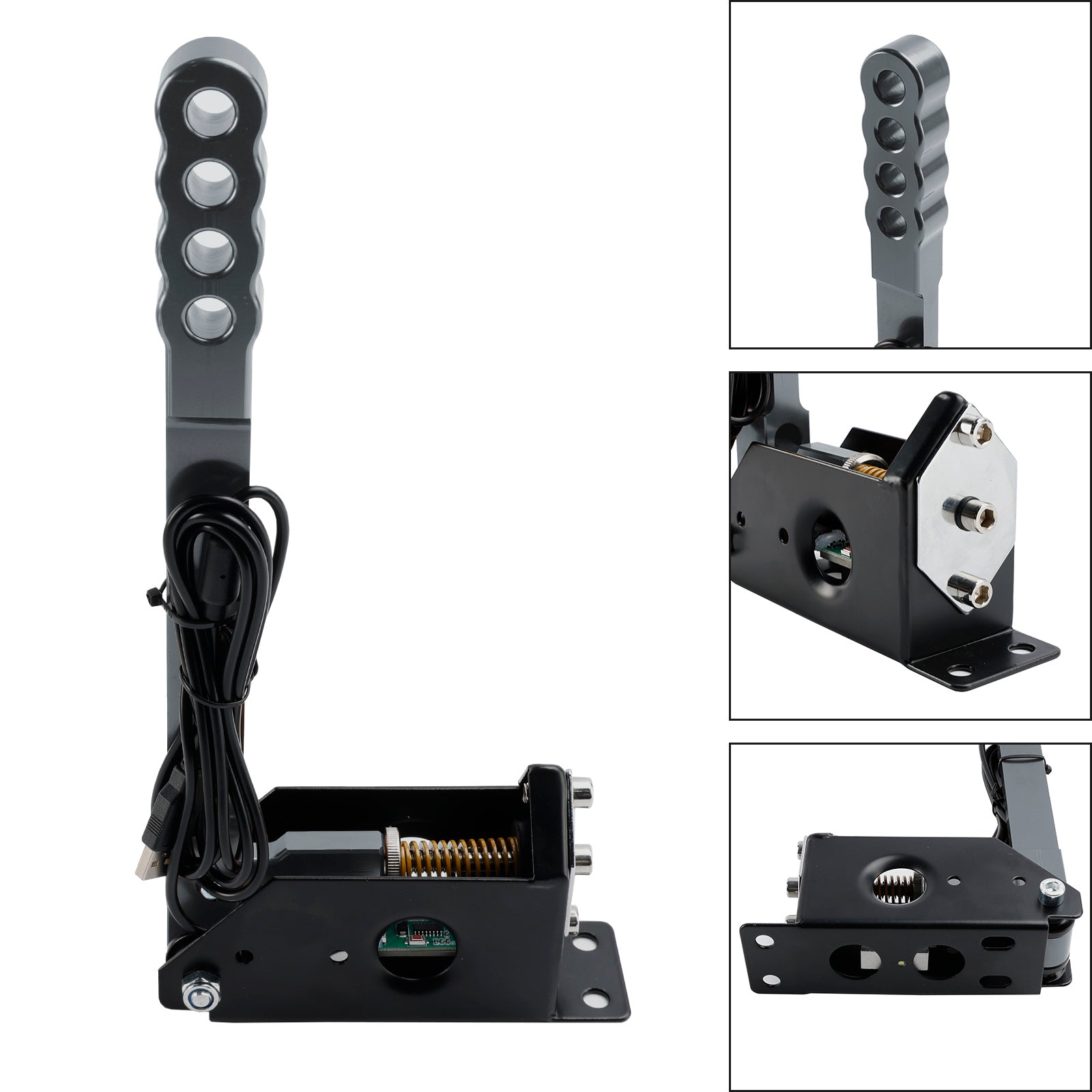 14Bit PC USB Sim Racing Handbrake for G25/G27/G29/T300/T500 For Asseto Silver