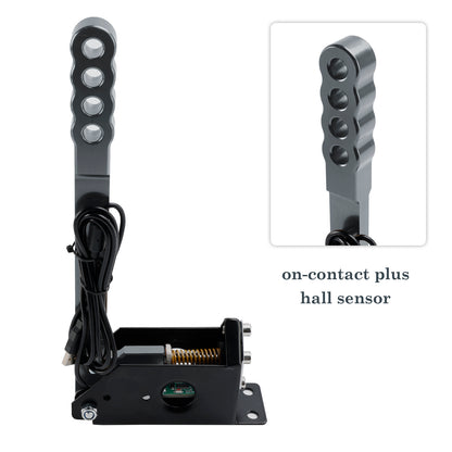 14Bit PC USB Sim Racing Handbrake for G25/G27/G29/T300/T500 For Asseto Silver