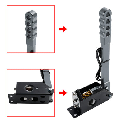 14Bit PC USB Sim Racing Handbrake for G25/G27/G29/T300/T500 For Asseto Silver