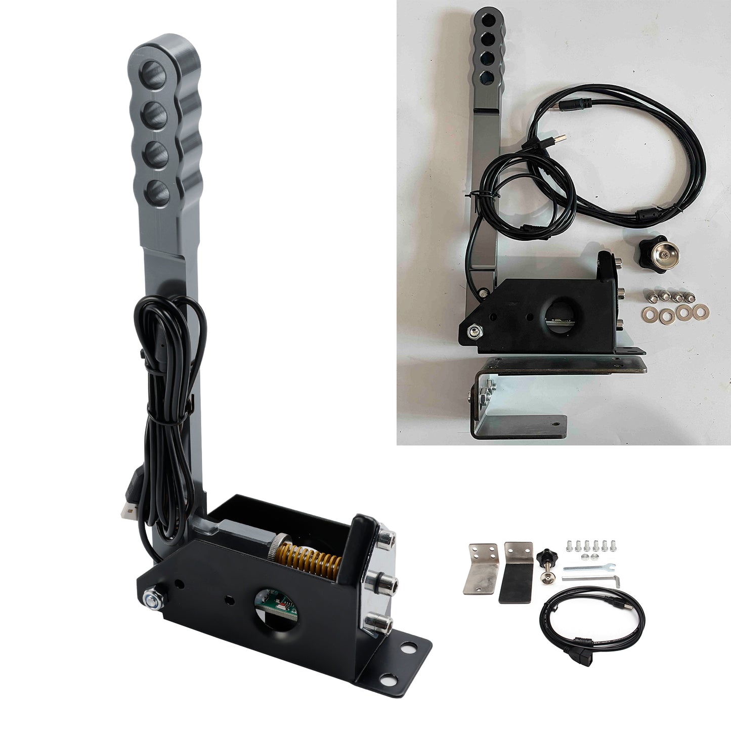 14Bit PC USB Sim Racing Handbrake w clamp for G25/G27/G29/T300/T500 For Asseto