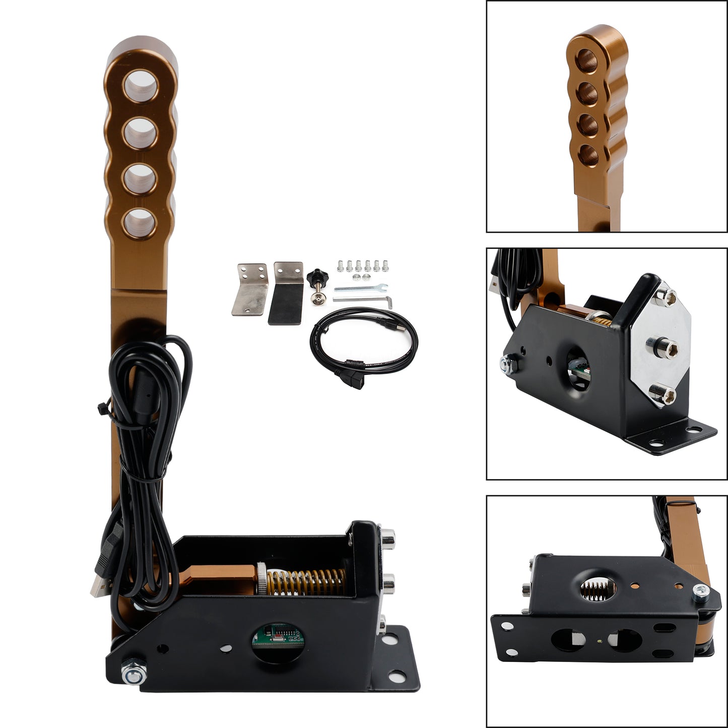 14Bit PC USB Sim Racing Handbrake w clamp for G25/G27/G29/T300/T500 For Asseto
