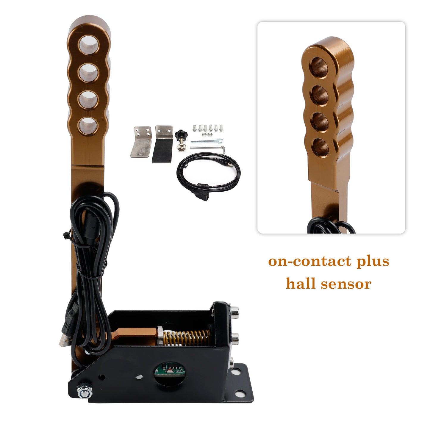 14Bit PC USB Sim Racing Handbrake w clamp for G25/G27/G29/T300/T500 For Asseto