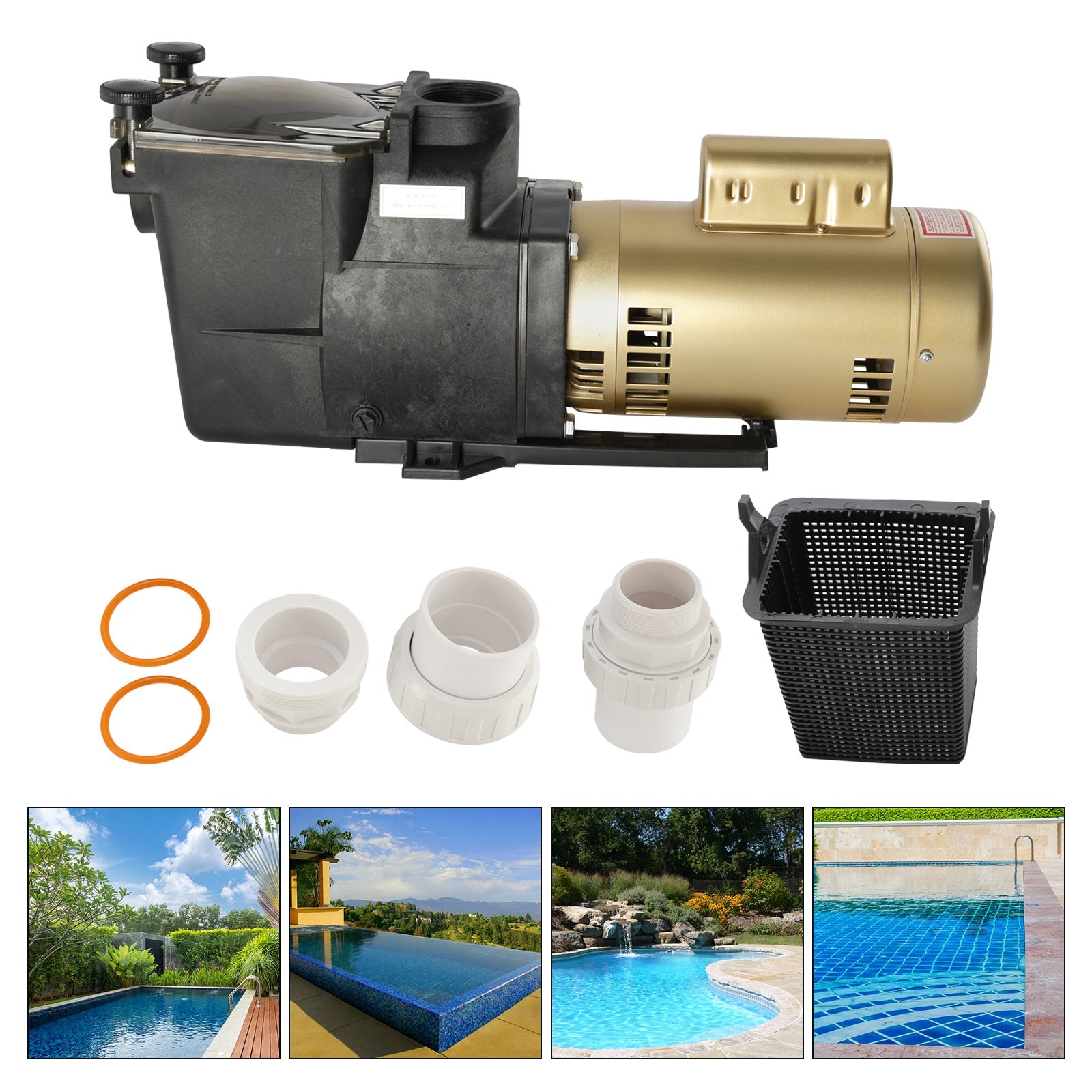 W3SP2607X10 Energy Efficient Pool Pump 1 HP 230V Pool Pump For Hayward