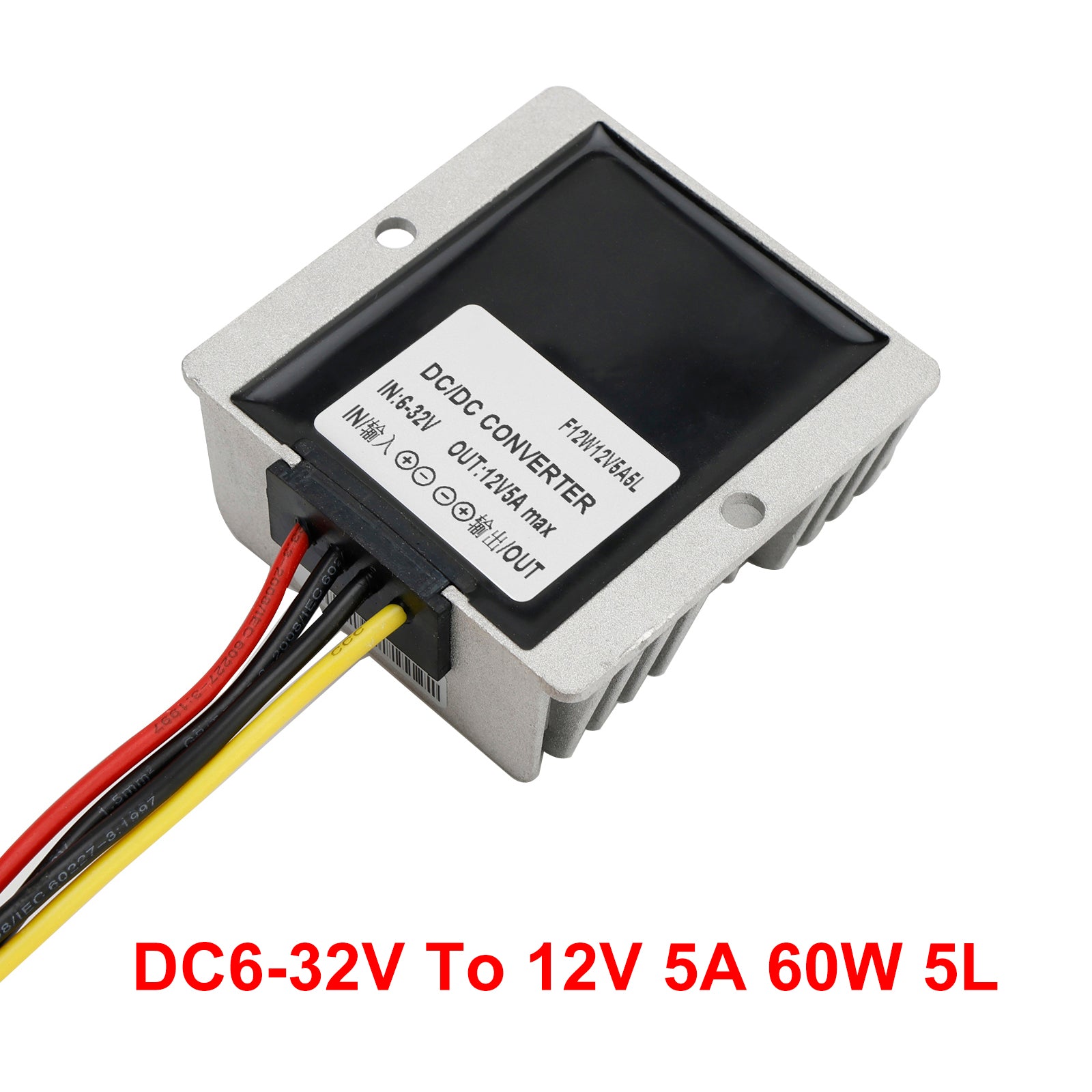 6-32V to 12V 5-25A DC-DC Voltage Stabilizer Car Power Supply Regulator Waterproof