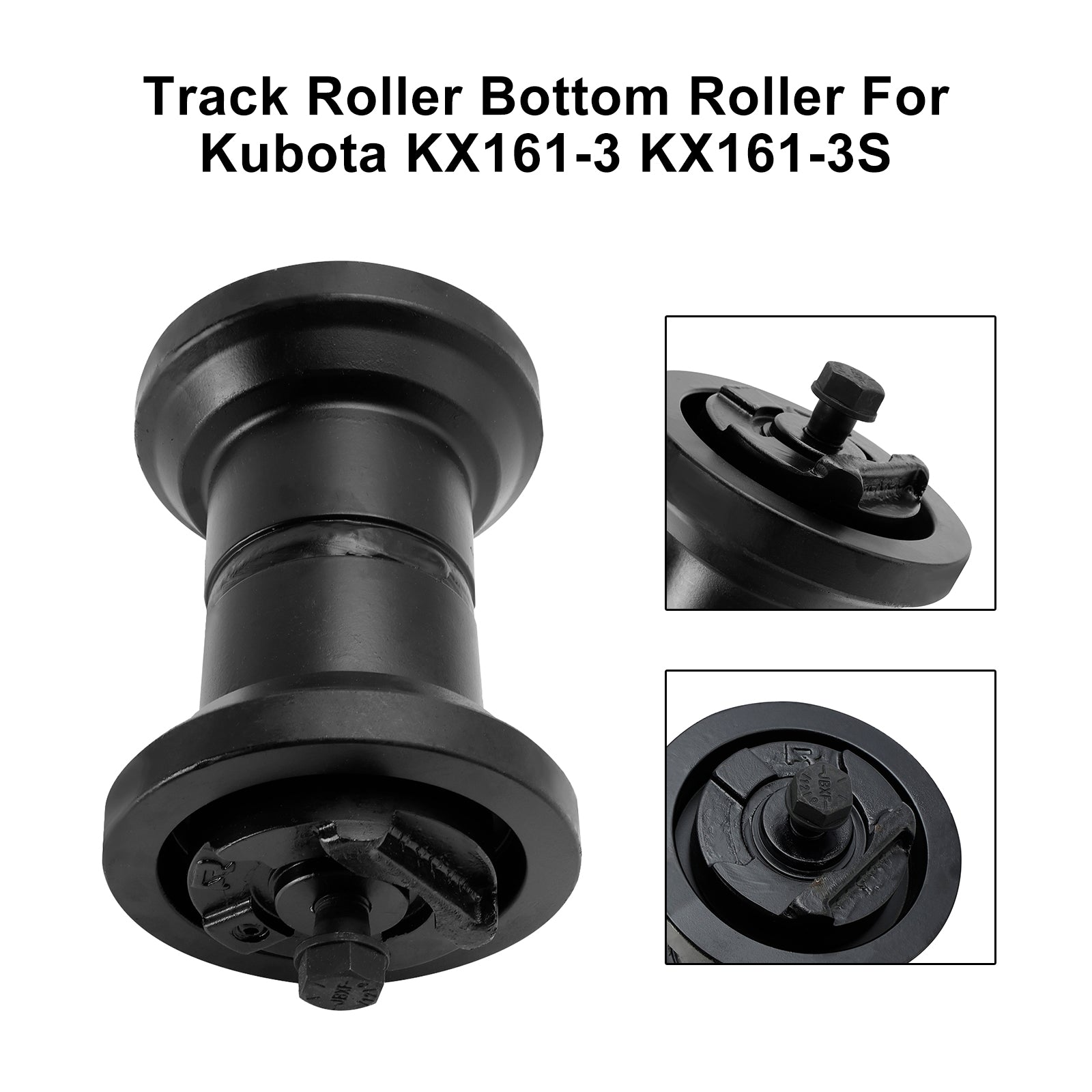Kubota KX161-3, U55 & KX057-4 Lower Track Roller, Heavy-Duty Forged Steel, Exceeds OEM Specs
