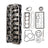 Complete Cylinder Head & Gasket Kit for Kubota V1505 Engine, Fits B2910, B7800, B3030 Tractors, Replaces 1G091-03044