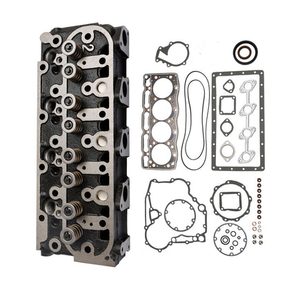 Complete Cylinder Head Assembly with Gasket Kit for Kubota V1505 V1505D 1G091-03044