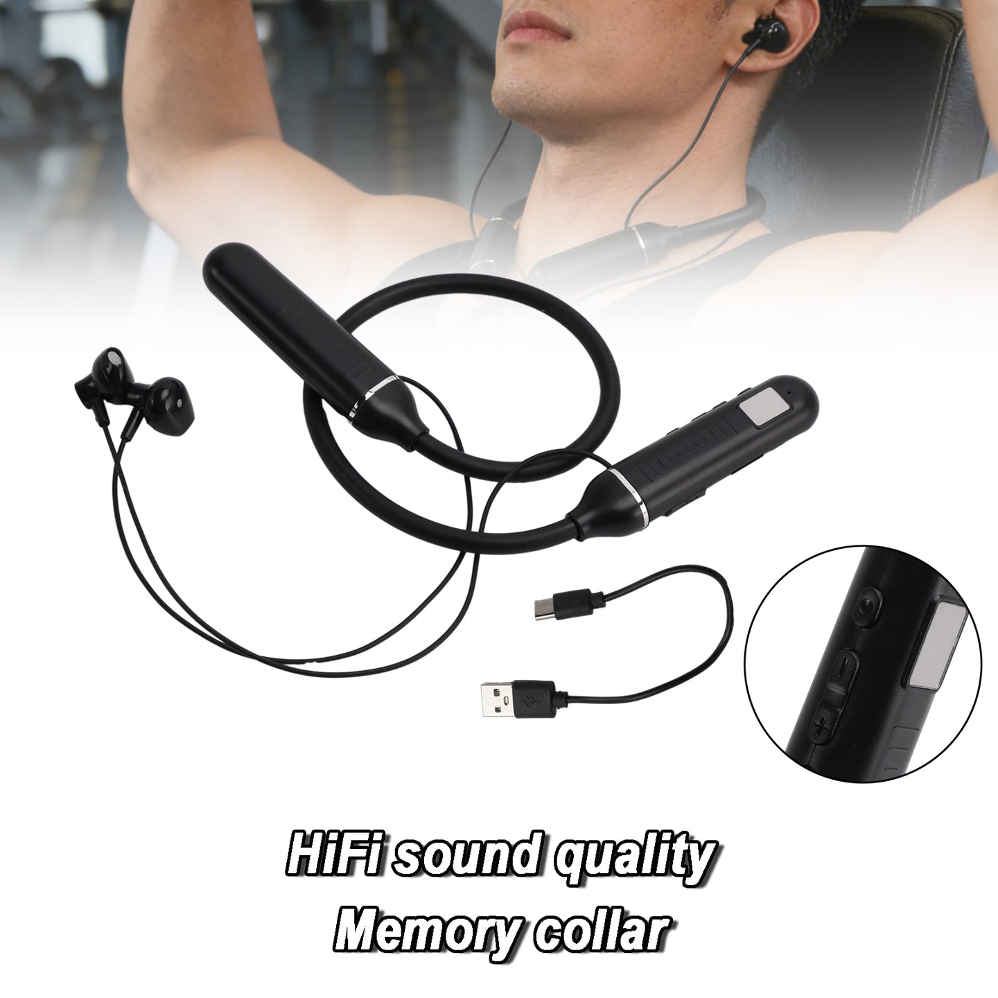 Bluetooth Headphones Wireless Neckband Bluetooth Headset for Phone Laptop PC TV