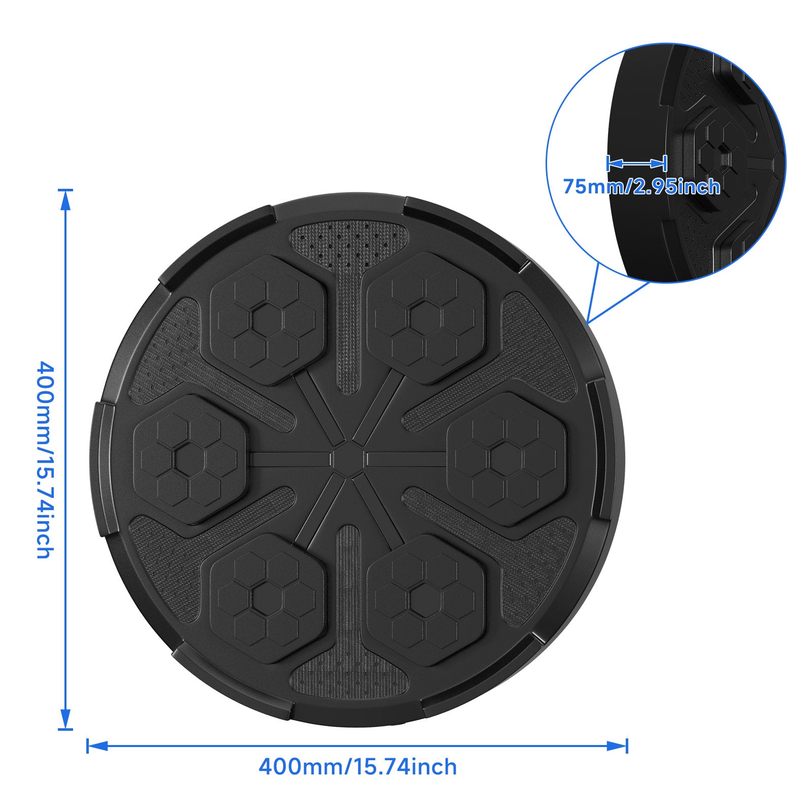 Wall-Mounted Boxing Reflex Ball with Bluetooth Speaker - Interactive Punching Trainer