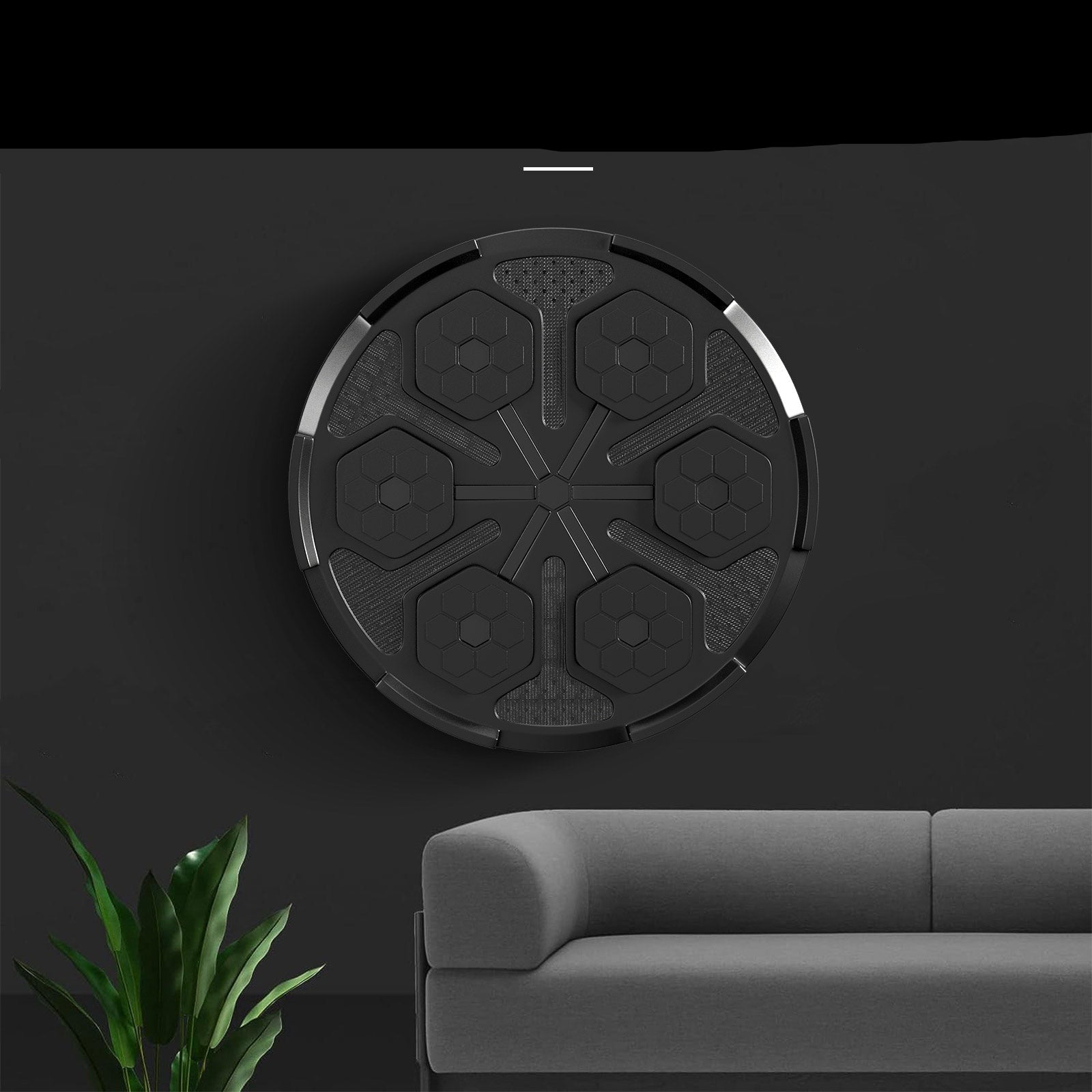 Wall-Mounted Boxing Reflex Ball with Bluetooth Speaker - Interactive Punching Trainer