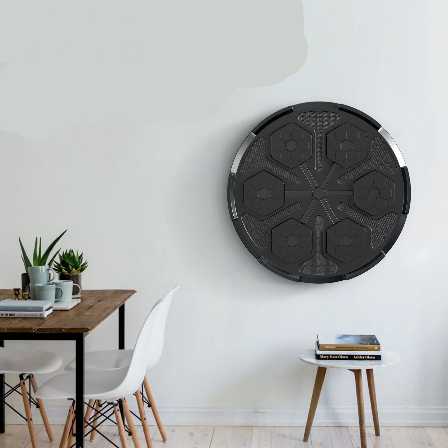 Wall-Mounted Boxing Reflex Ball with Bluetooth Speaker - Interactive Punching Trainer