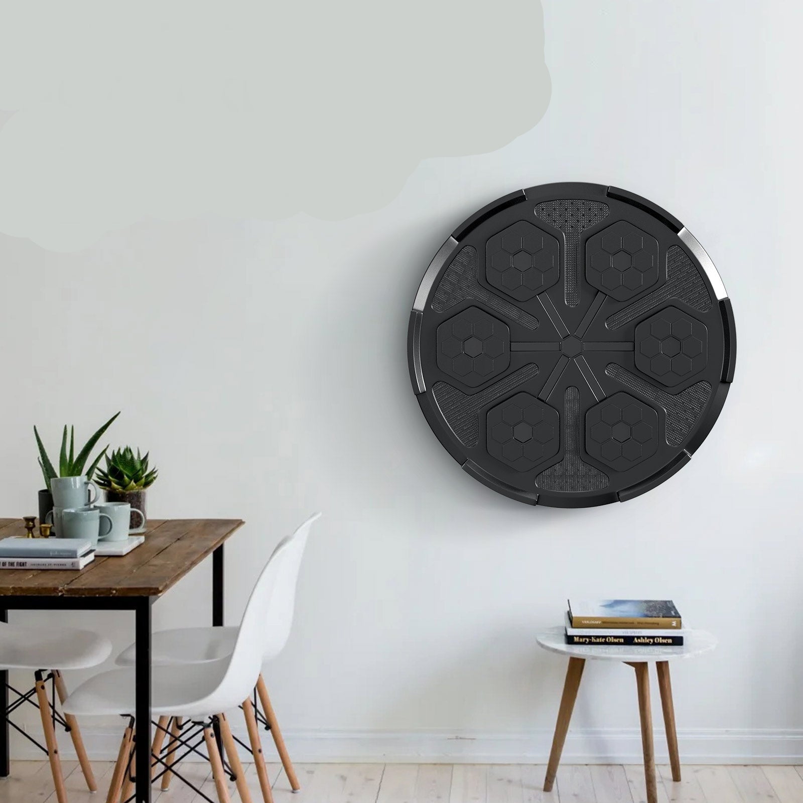 Wall-Mounted Boxing Reflex Ball with Bluetooth Speaker - Interactive Punching Trainer