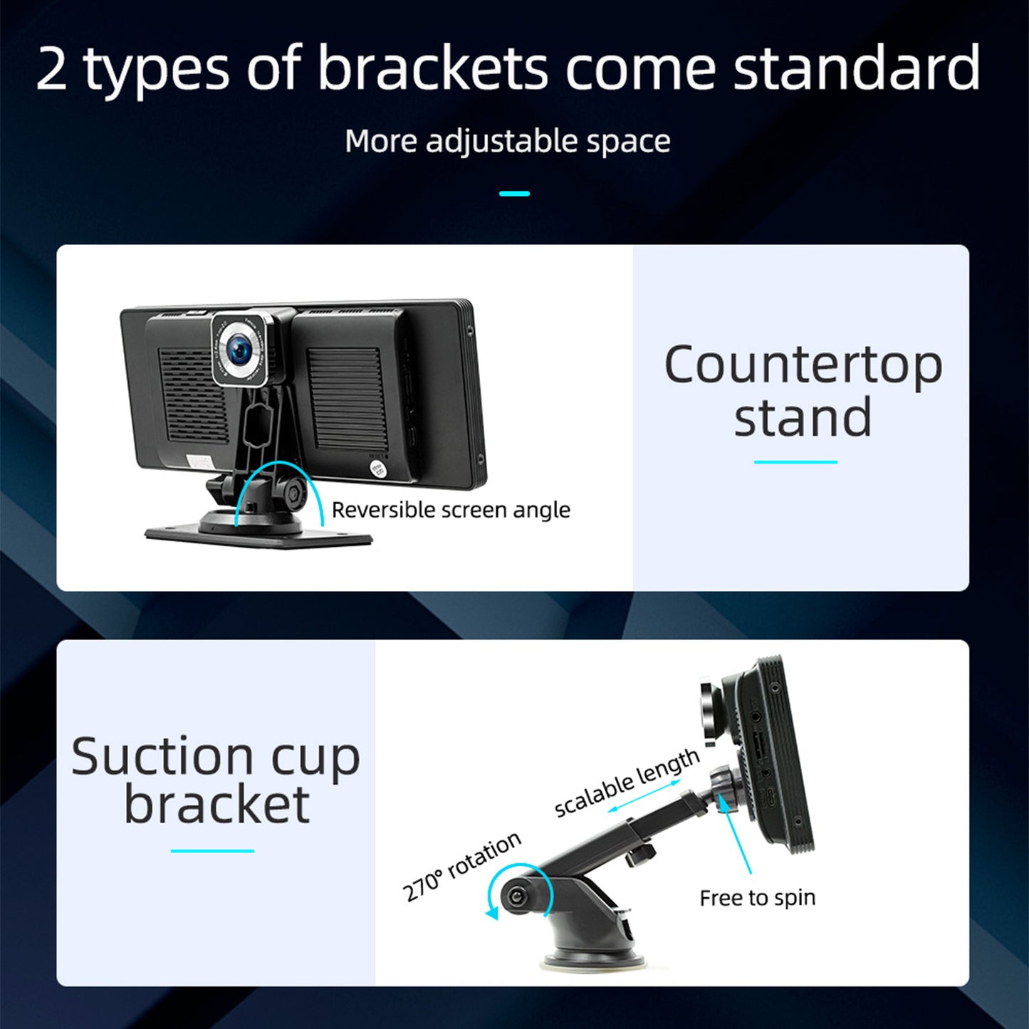 10.26inch Wireless Carplay Bluetooth Radio FM Car MP5 Player AHD Recorder Camera