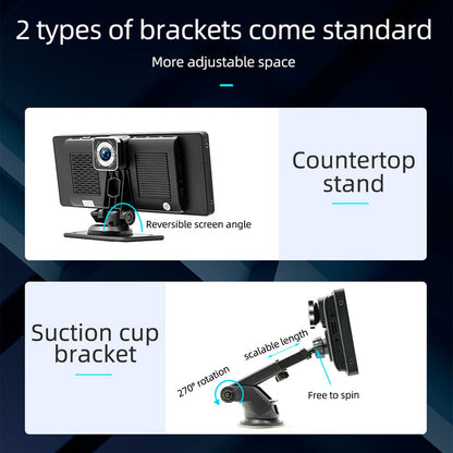 10.26inch Wireless Carplay Bluetooth Radio FM Car MP5 Player AHD Recorder Camera