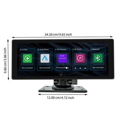 10.26inch Wireless Carplay Bluetooth Radio FM Car MP5 Player AHD Recorder Camera