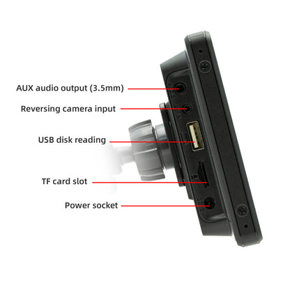 10.26inch HD Screen Portable Wireless Carplay Car Bluetooth MP5 Player 4 LED Camera