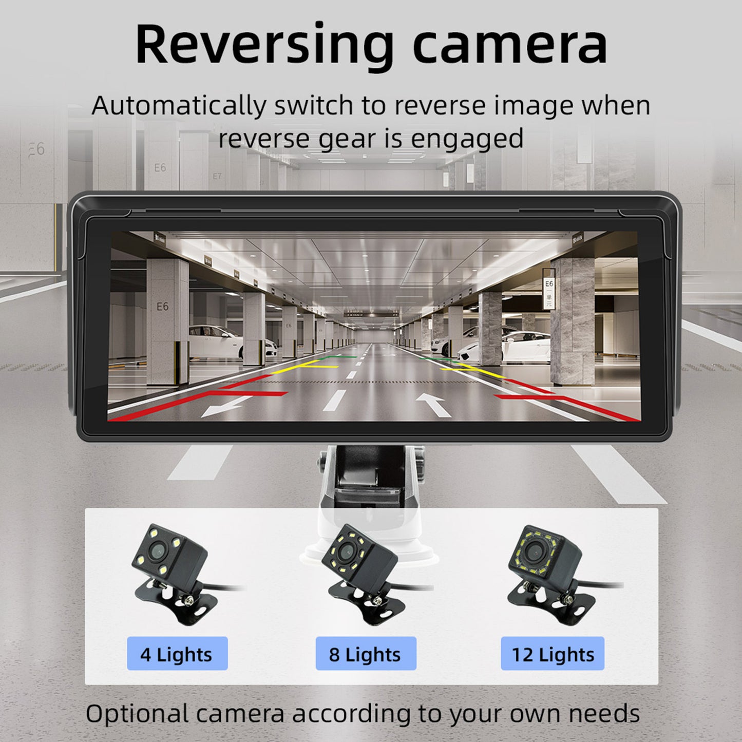 10.26inch Car MP5 Player Bluetooth Car FM Transmitter Wireless Carplay 4 LED Camera