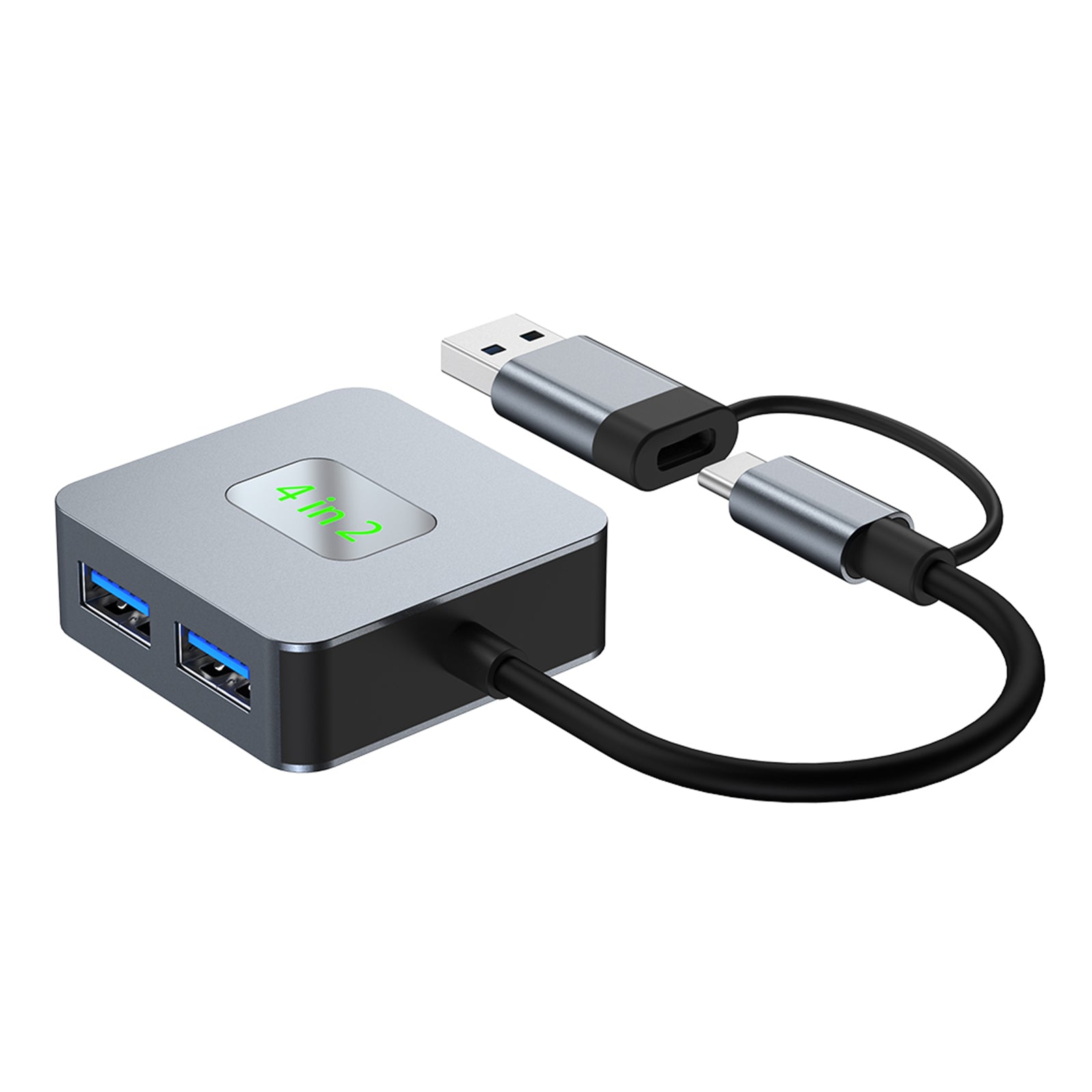 4 in 2 Type-C + USB to USB3.2*4 Interface Hub Adapter Dock for MacBook iPad Pro (Copy)