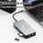 7 in 1 TYPE-CtoRJ45 2.5G 10G USB3.2 HDMI PD100W SD TF Interface Hub Adapter Dock