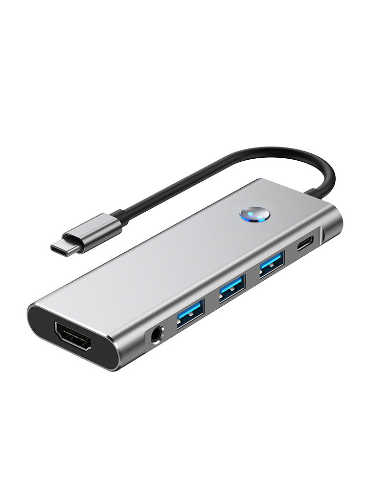 9 in 1 TYPE-C+USB3.0 USB2.0 HDMI SD/TF PD100W Audio Data Interface Hub Adapter (Copy)