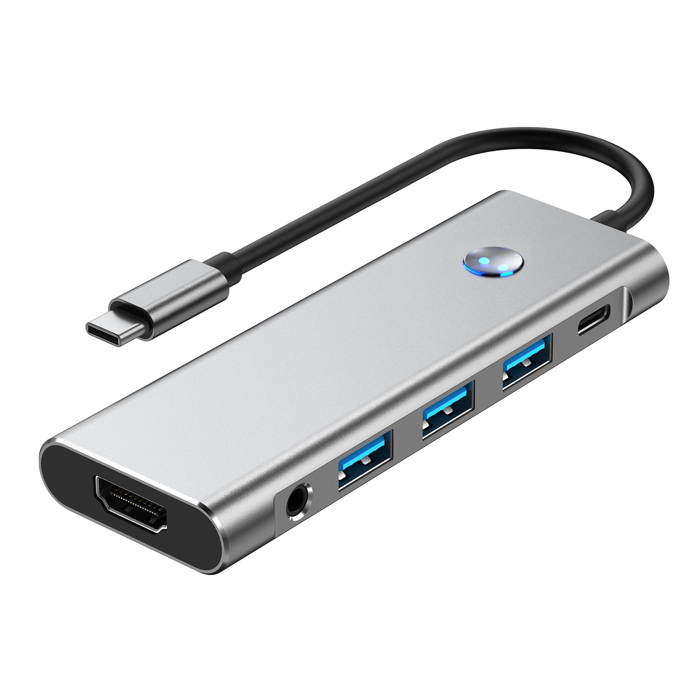 9 in 1 TYPE-C+USB3.0 USB2.0 HDMI SD/TF PD100W Audio Data Interface Hub Adapter (Copy)
