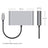 4 in 1 Docking Station TYPE-C to RJ45 100M HDMI USB3.0 PD Interface Hub Adapter