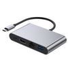 4 in 1 Docking Station TYPE-C to RJ45 100M HDMI USB3.0 PD Interface Hub Adapter
