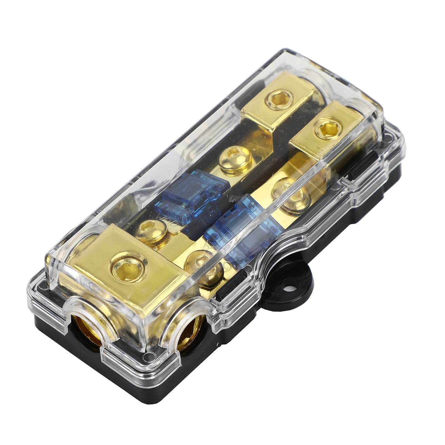 2-Way Mini ANL Blade Fuse Holder – 60A Car Audio Power Distribution Block for Stereo Systems