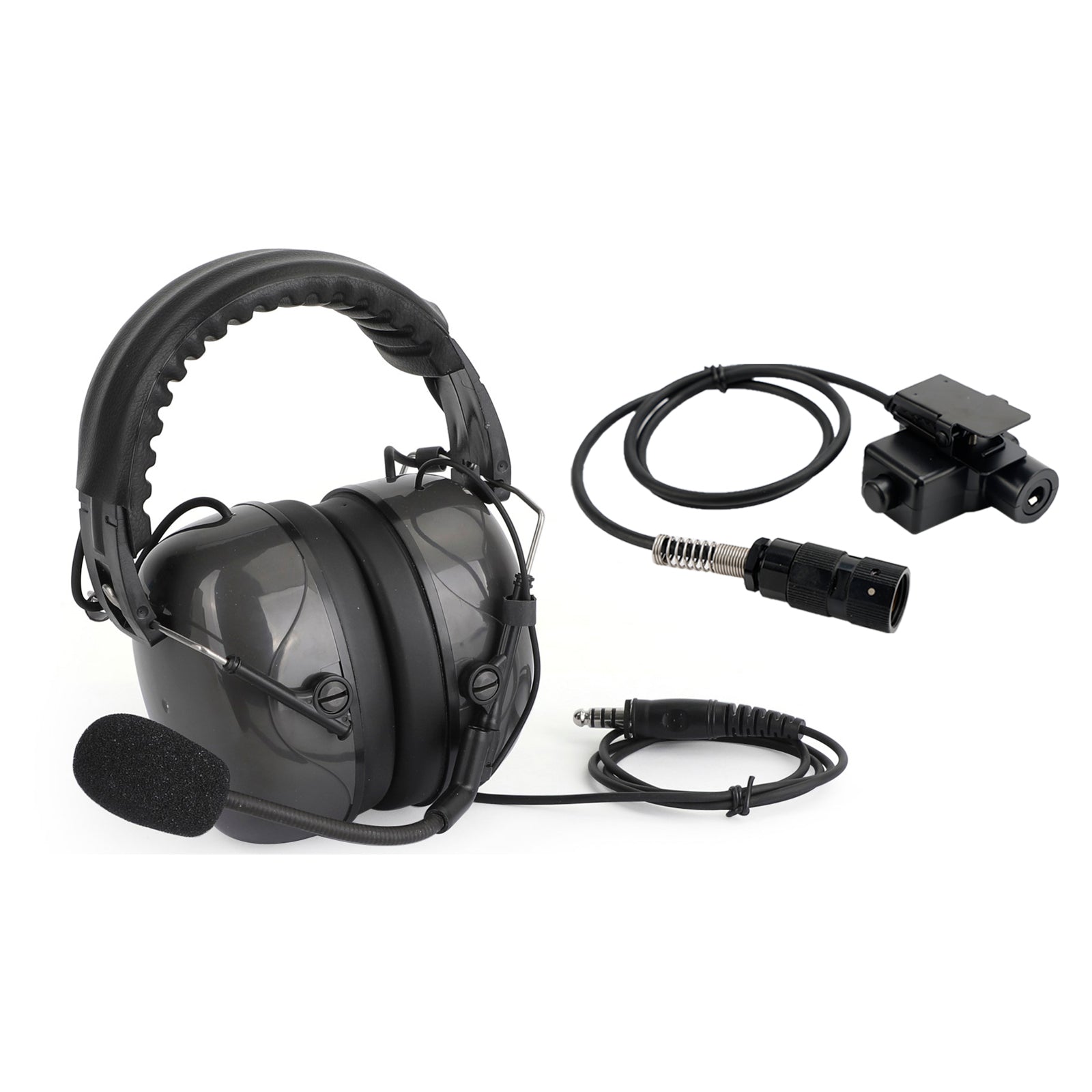 7.1-C5 Adjustable Noise Cancelling Headset For AN/PRC-152 AN/PRC-148 U329 Radio