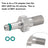Air Fill Adaptor- clone of fox #803-01-826-Rezi end For Fox X2/DHX2 2021-2025