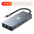 10 in 1 TYPE-C to RJ45  Gigabit USB 3.0  HDMI SD/TF PD100W USB-C Data Interface