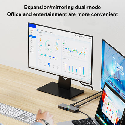 10 in 1 TYPE-C to RJ45  Gigabit USB 3.0  HDMI SD/TF PD100W USB-C Data Interface (Copy)