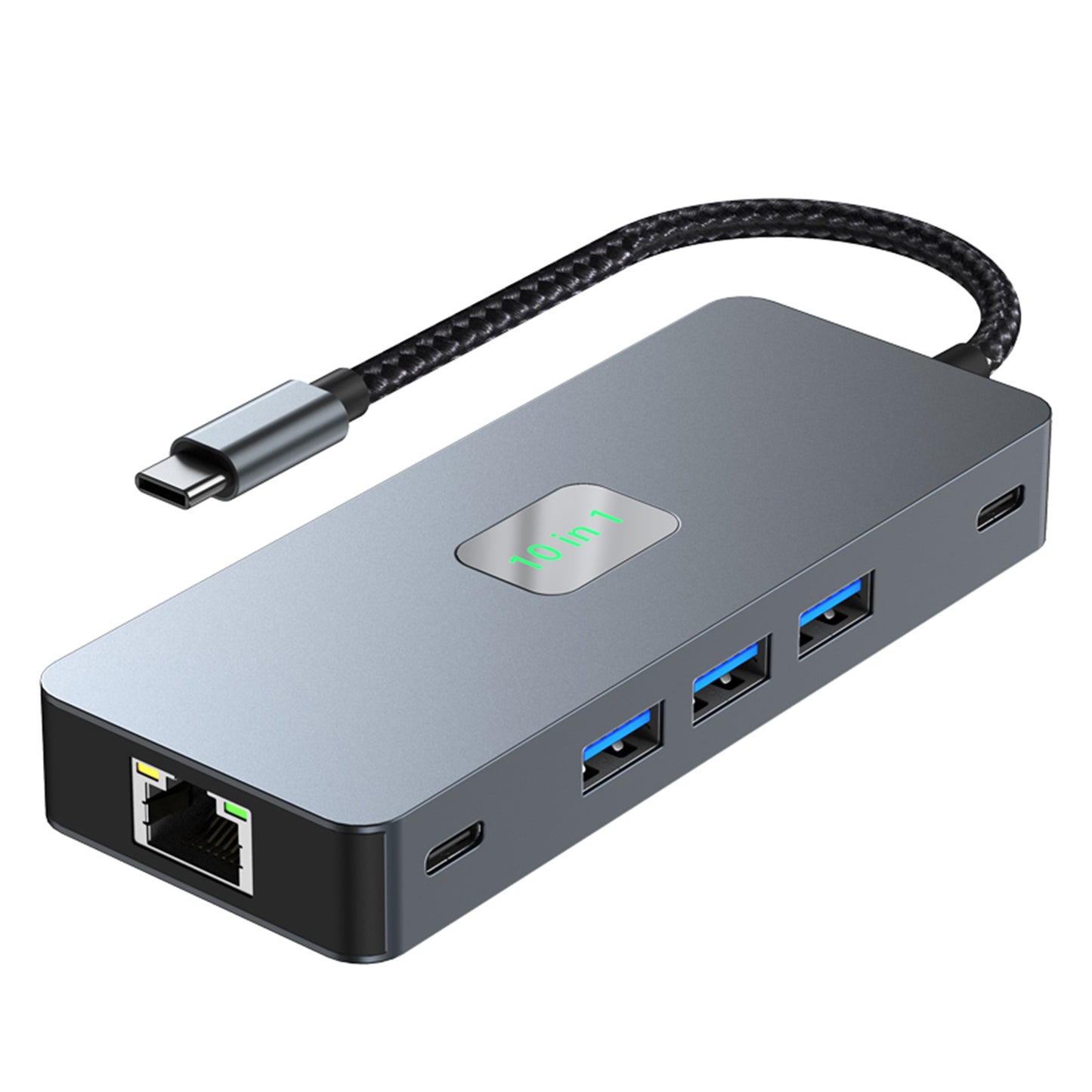 10 in 1 TYPE-C to RJ45  Gigabit USB 3.0  HDMI SD/TF PD100W USB-C Data Interface (Copy)