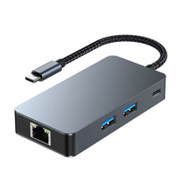 6 in 1 TYPE-C to RJ45 Gigabit USB 3.2 HDMI PD100W Interface Hub Adapter Dock (Copy)